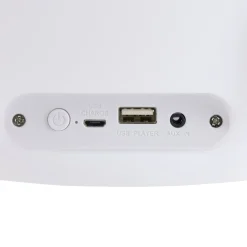 Enceinte lumineuse bluetooth sans fil USB RGB Luminus cactus blanc 15W Ø23xH31cm < Gifi Hot