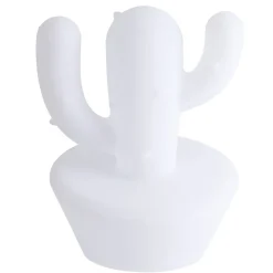 Enceinte lumineuse bluetooth sans fil USB RGB Luminus cactus blanc 15W Ø23xH31cm < Gifi Hot