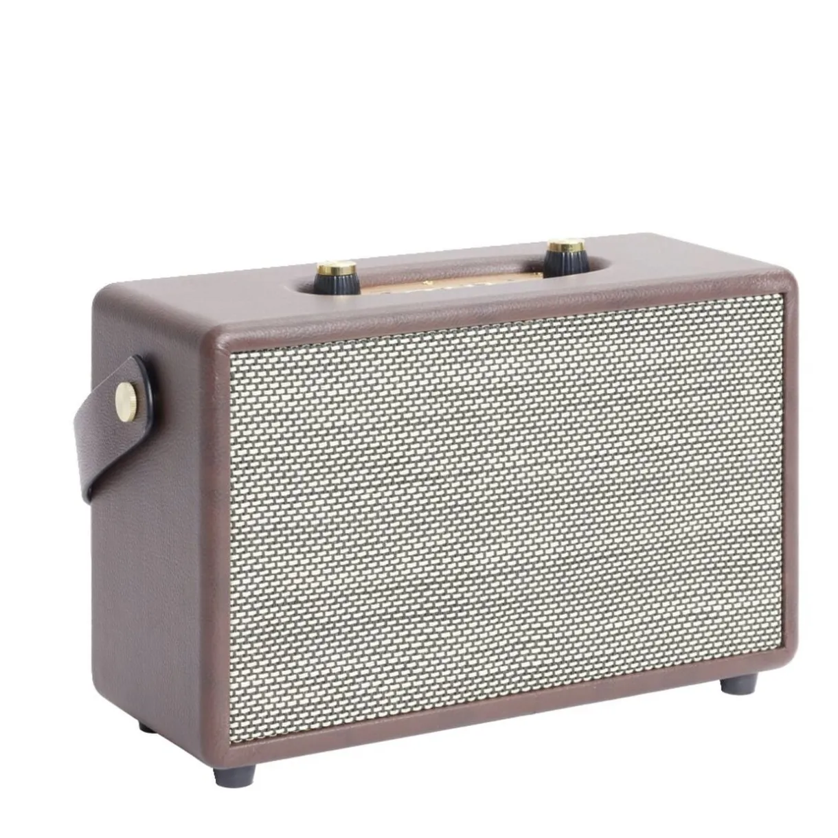 Enceinte rétro bluetooth en bois 20W < Gifi Hot