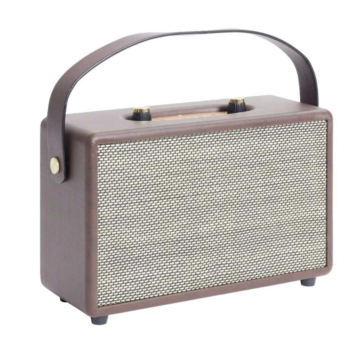 Enceinte rétro bluetooth en bois 20W < Gifi Hot