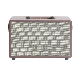 Enceinte rétro bluetooth en bois 20W < Gifi Hot