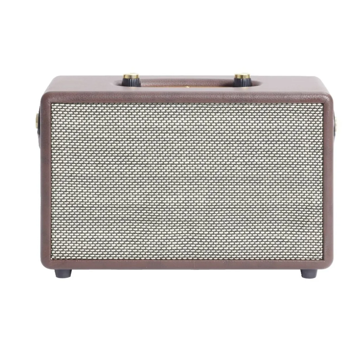Enceinte rétro bluetooth en bois 20W < Gifi Hot