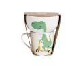 Ensemble bol et mug en porcelaine motif enfant motif dinosaure H15cm < Gifi New