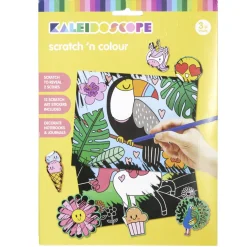 Ensemble 2 cartes à gratter avec 12 stickers < Gifi Discount