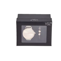 Ensemble montre et bracelet femme rose gold et beige < Gifi Hot