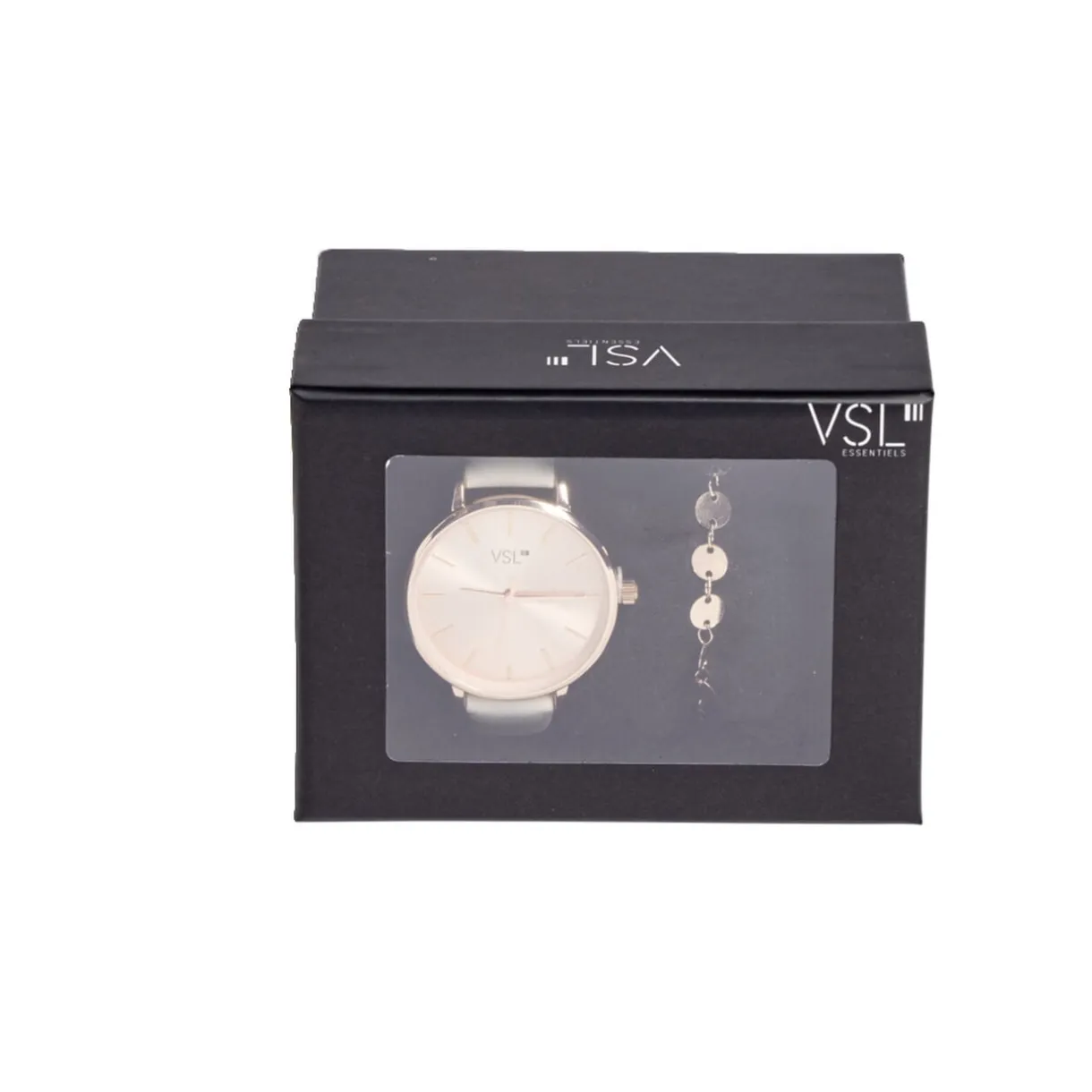 Ensemble montre et bracelet femme rose gold et beige < Gifi Hot