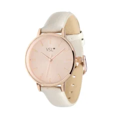 Ensemble montre et bracelet femme rose gold et beige < Gifi Hot