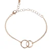 Ensemble montre et bracelet femme rose gold et vert pastel