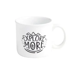 Ensemble mug 450ml faïence avec bonnet à pompon noir < Gifi Online