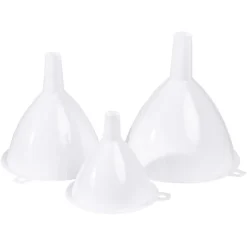 Entonnoir en plastique blanc x3 < Gifi