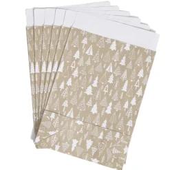 Enveloppe cadeau papier Noël motif sapin x6 - 20x8xH28cm < Gifi