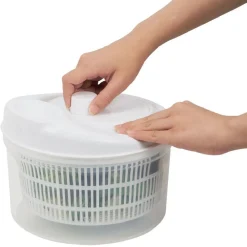 Essoreuse à salade plastique blanc 4,5l