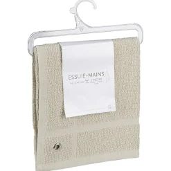 Essuie main carré 40x40 cm uni beige x2 < Gifi Clearance