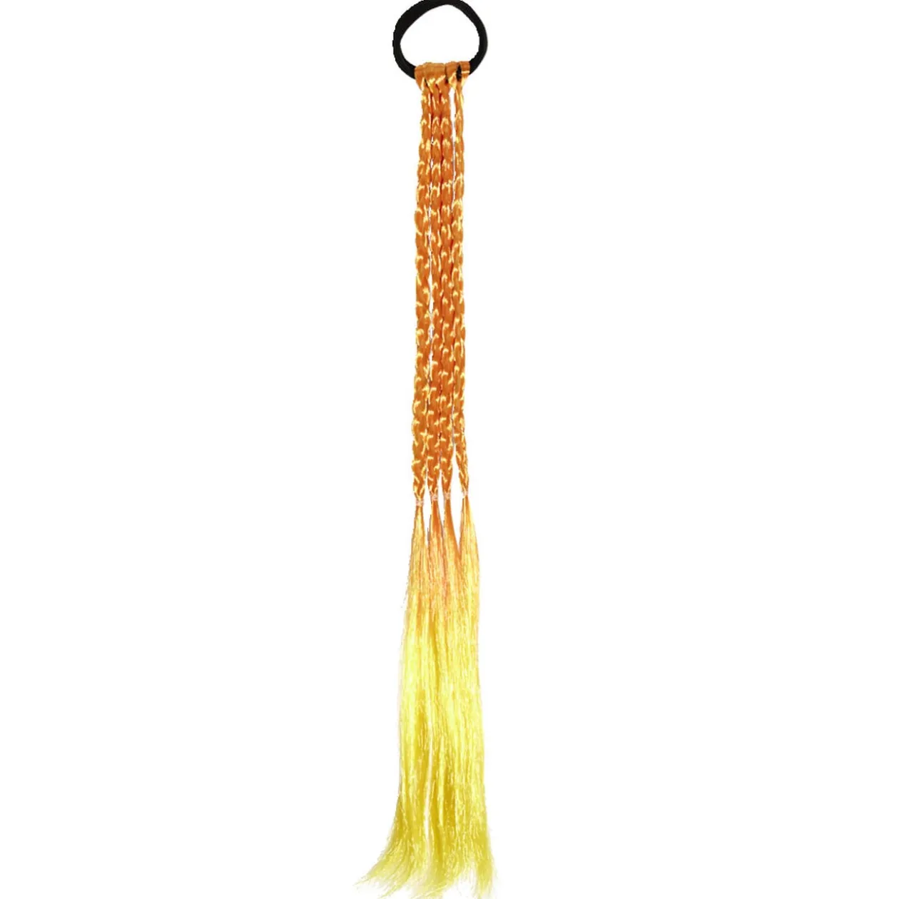 Extension élastique à cheveux avec tresses en nylon L41cm - 3 modèles