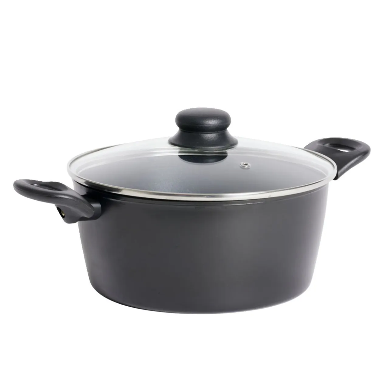 Faitout tous feux dont induction aluminium noir Ø24cm