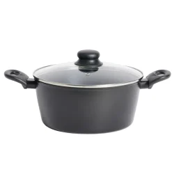 Faitout tous feux dont induction aluminium noir Ø24cm