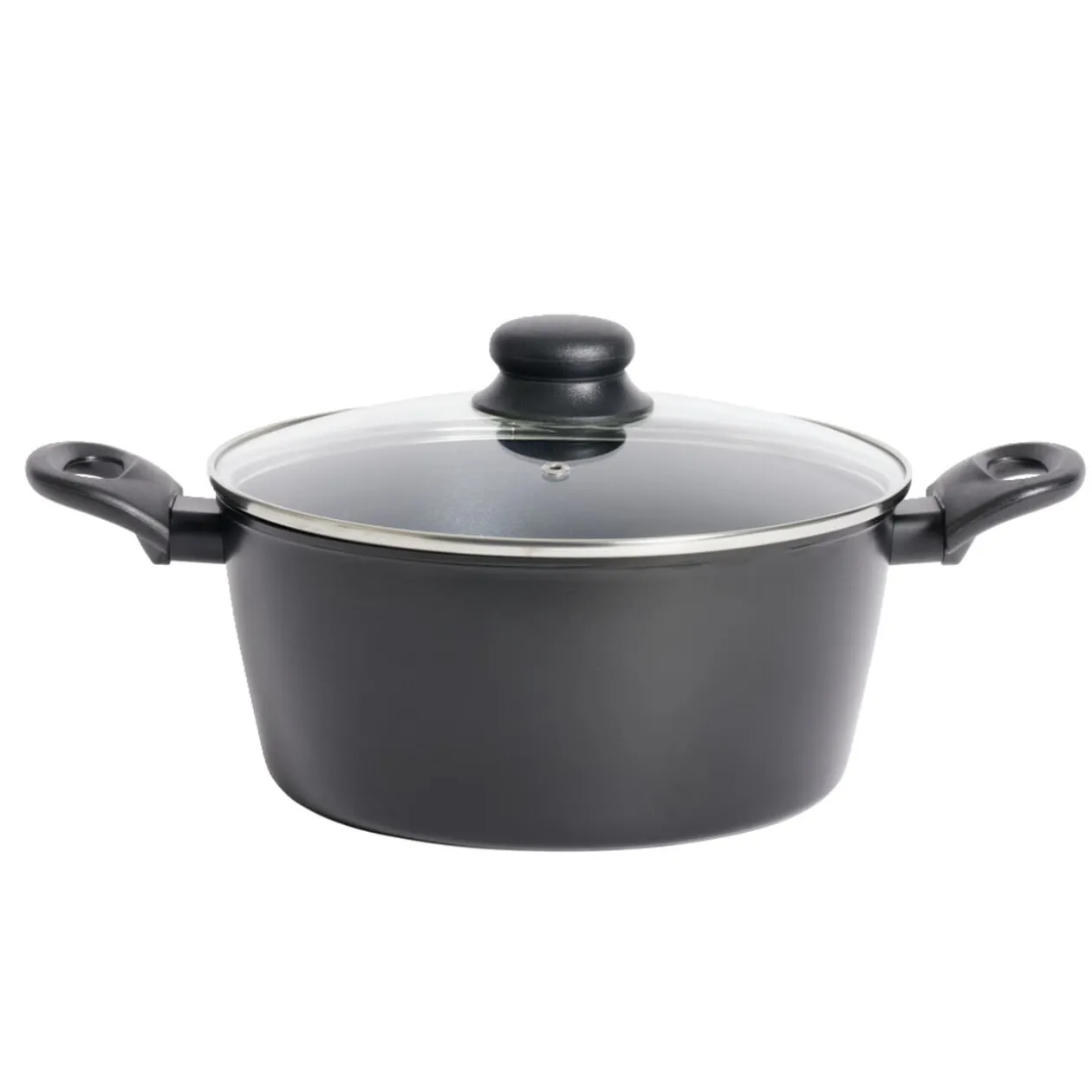 Faitout tous feux dont induction aluminium noir Ø24cm