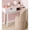 Fauteuil coffre rond amovible Clara tissu bouclette beige 48,5x45xH75cm < Gifi Clearance