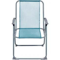 Fauteuil de camping pliant métal et textilène bleu < Gifi Outlet