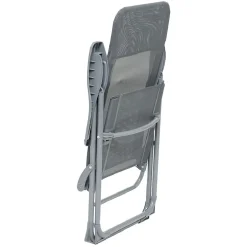 Fauteuil de camping 5 positions gris
