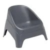 Fauteuil de jardin Neo plastique gris anthracite 76,5xP79,5xH57,5cm < Gifi Best