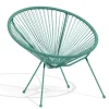 Fauteuil de jardin Urban filaire bleu 85xH83x72cm < Gifi