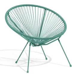 Fauteuil de jardin Urban filaire bleu 85xH83x72cm < Gifi