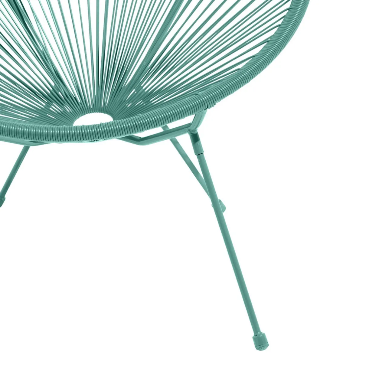 Fauteuil de jardin Urban filaire bleu 85xH83x72cm < Gifi