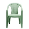 Fauteuil de jardin Viva monobloc plastique tressé vert 56x53xH80cm < Gifi Best