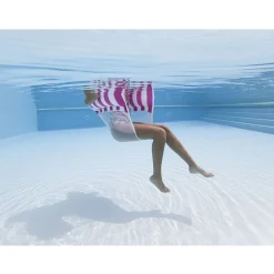 Fauteuil de piscine hamac gonflable rayé (2 modèles)