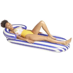 Fauteuil gonflable à rayures 180x65cm - 3 modèles