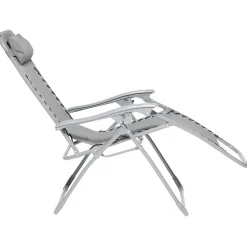 Fauteuil relax inclinable avec têtière gris < Gifi Online