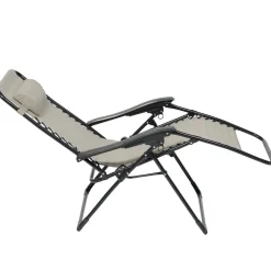 Fauteuil relax inclinable avec têtière bleu