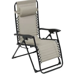 Fauteuil relax inclinable avec têtière bleu