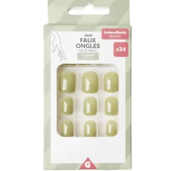 Faux ongles autocollants à presser x24 (5 modèles)