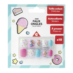 Faux ongles pour enfant x10 Martinelia rose < Gifi New