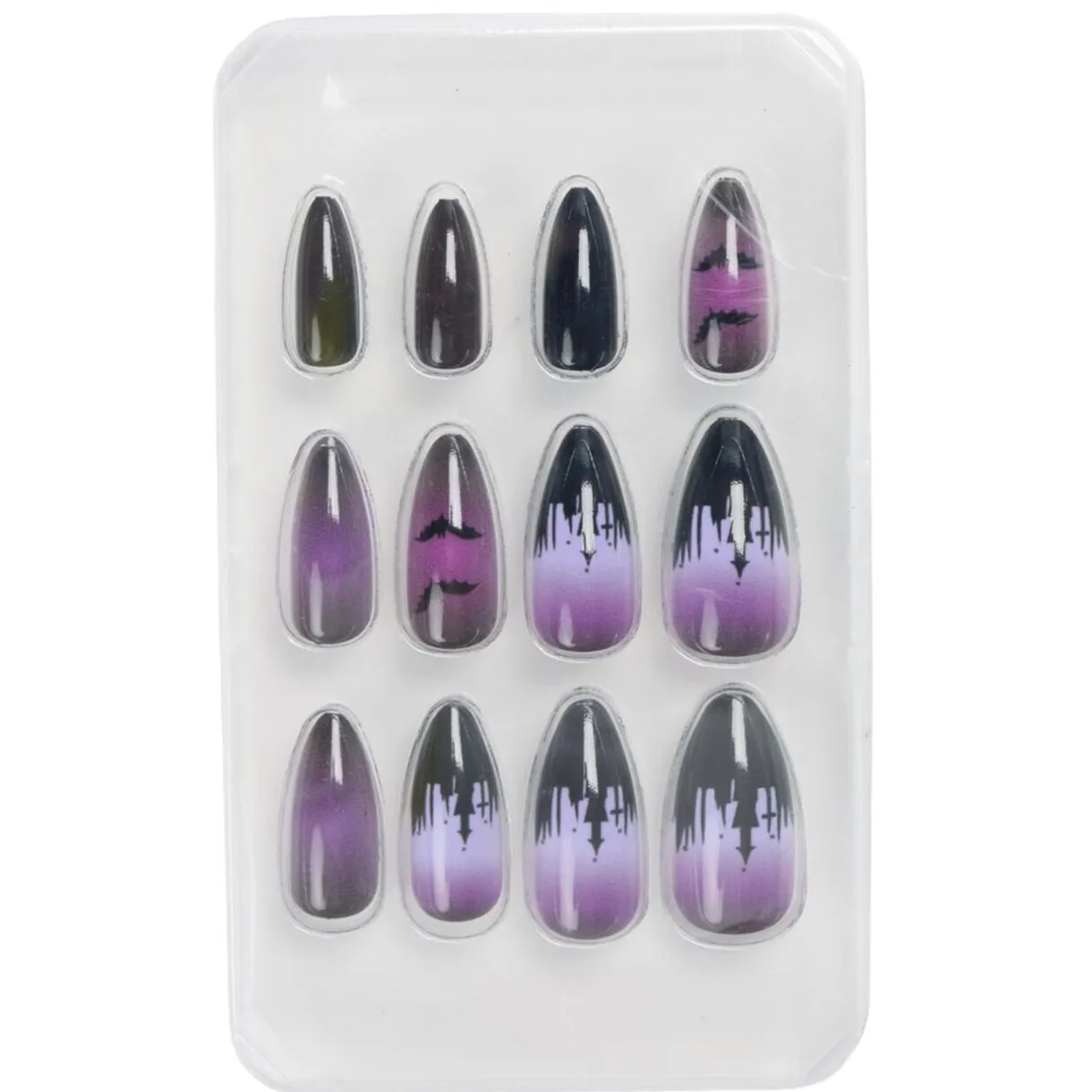 Faux ongles x24 Halloween femme pointus et décorés (2 modèles) < Gifi New