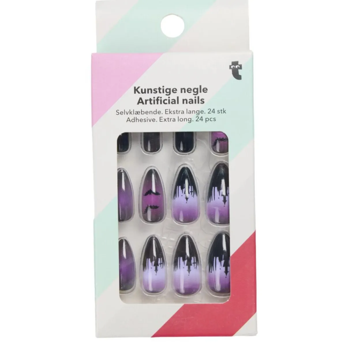 Faux ongles x24 Halloween femme pointus et décorés (2 modèles) < Gifi New