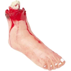 Faux pied sanglant en plastique