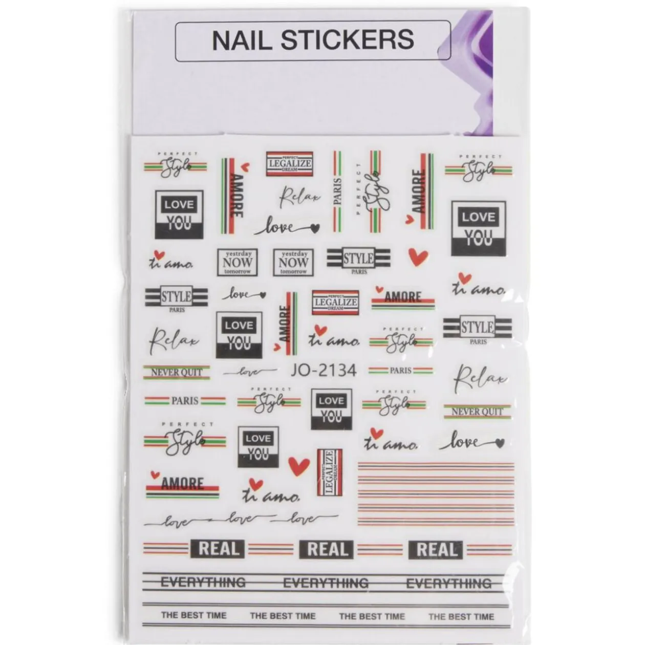Feuille stickers pour ongles