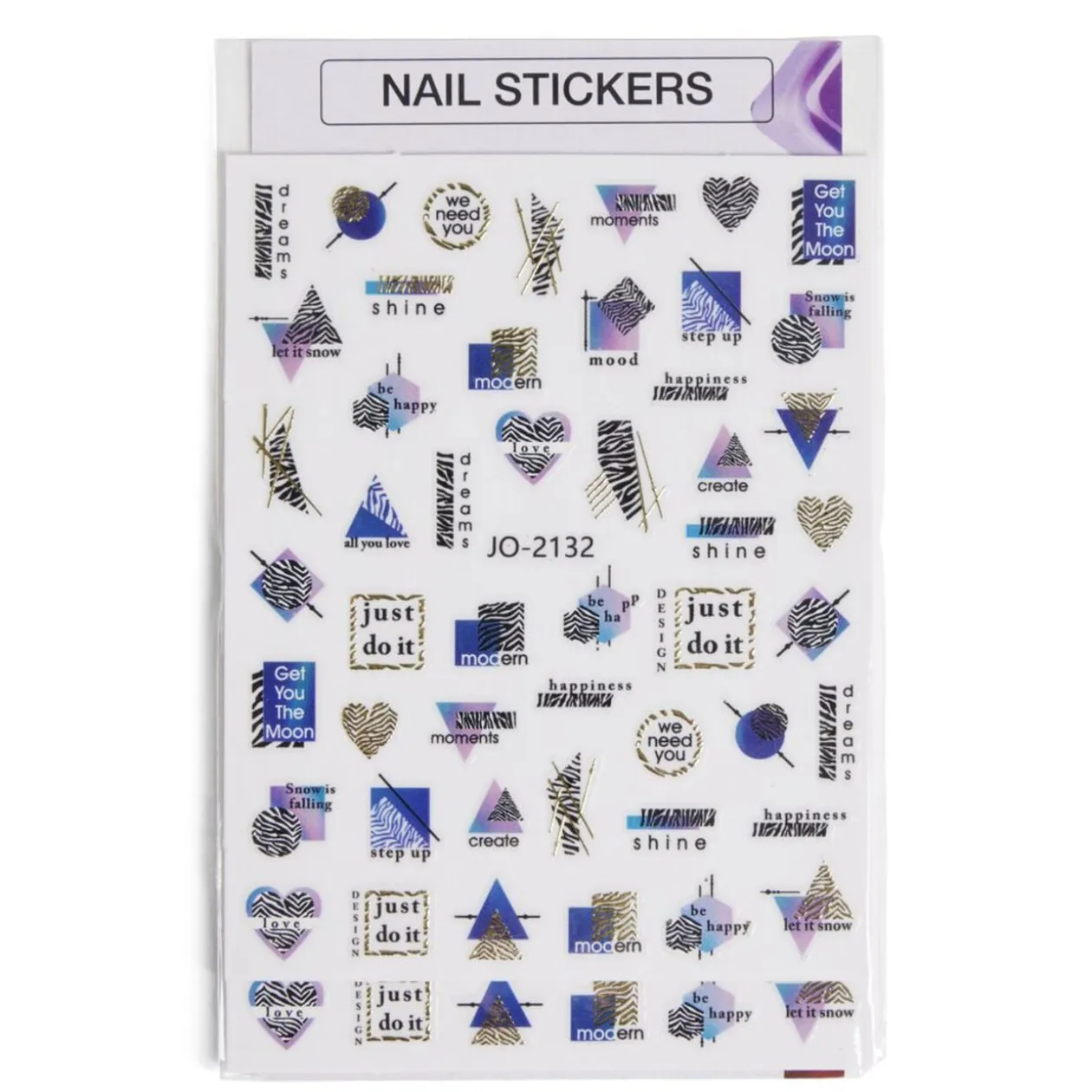 Feuille stickers pour ongles