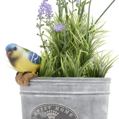 Figurine bord de pot oiseau H6cm (3 modèles) < Gifi New