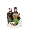 Figurine de Noël pour village miniature x9