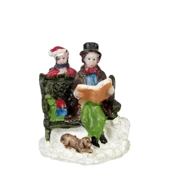 Figurine de Noël pour village miniature x9