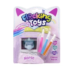 Figurine licorne en papier à colorier avec 3 feutres H6,4cm