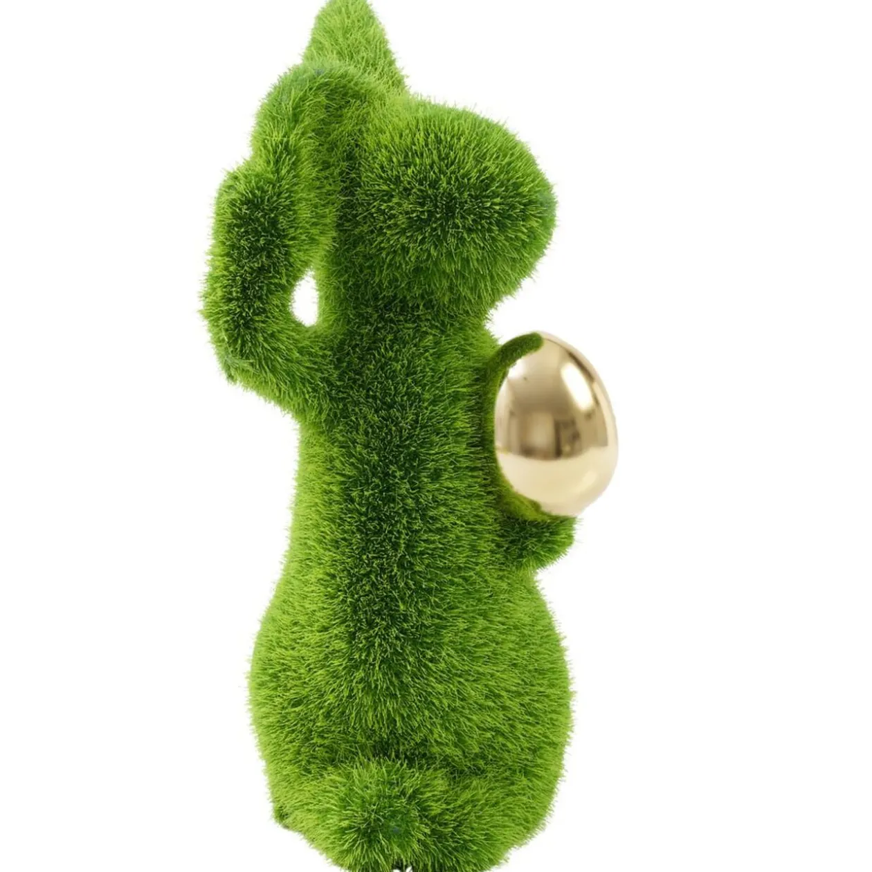 Figurine mousse lapin en gazon vert H6,5cm (3 modèles)