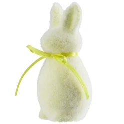 Figurine à poser lapin en mousse et velours pastel H10cm (4 modèles) < Gifi Outlet