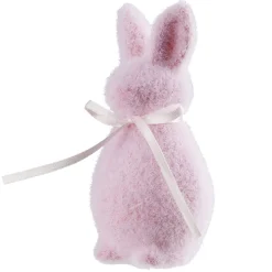 Figurine à poser lapin en mousse et velours pastel H10cm (4 modèles) < Gifi Outlet