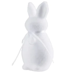 Figurine à poser lapin en mousse et velours pastel H10cm (4 modèles) < Gifi Outlet