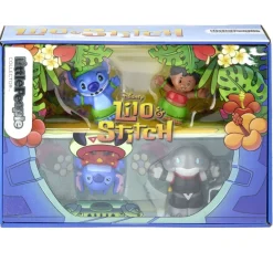 Figurines Little People Lilo & Stitch x4 < Gifi Discount